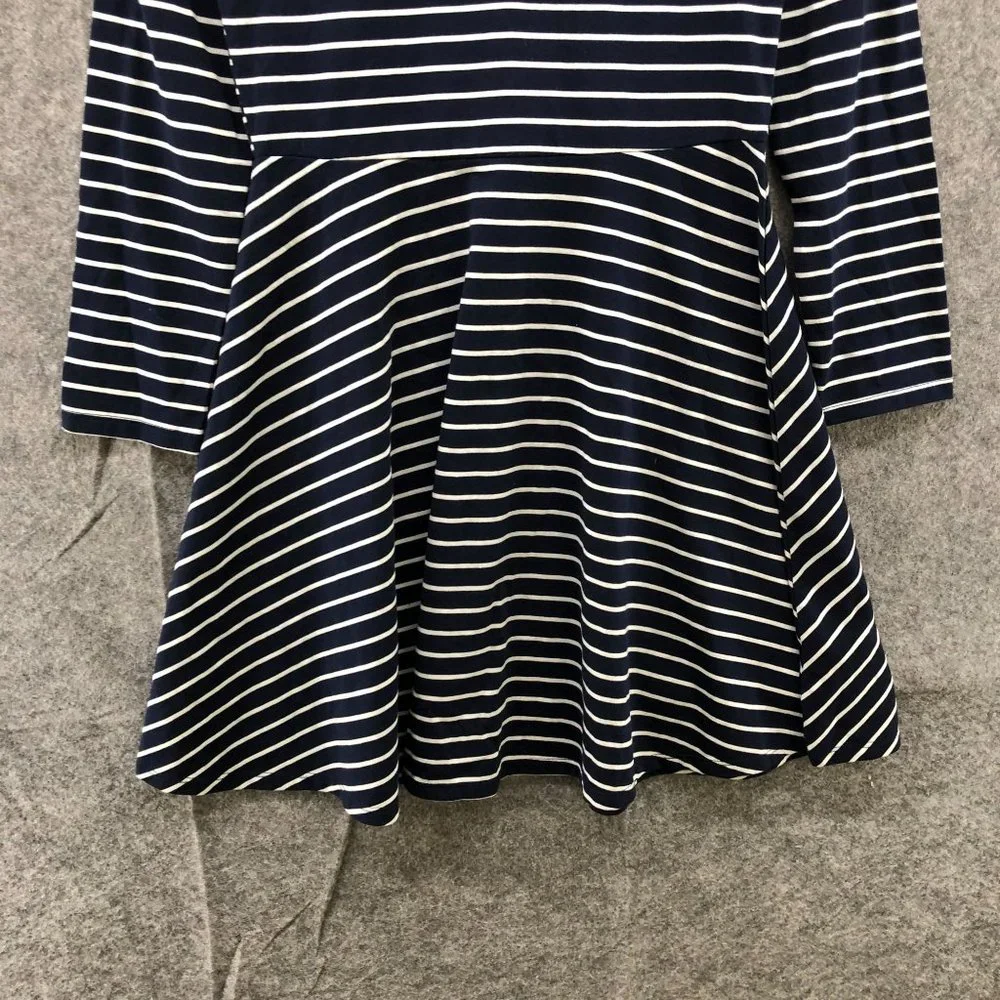 NWT The Children's Place Girls Size L (10/12) T Shirt Dress Cold Shoulder Stripe - Picture 4 of 10